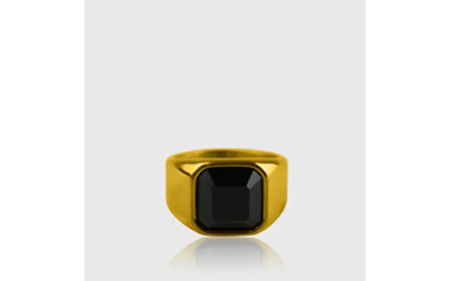 Onyx Ring 18k Guldbelagt