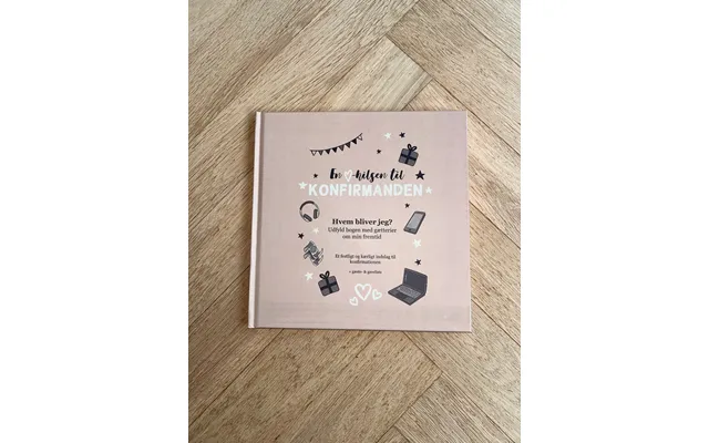 Gæstebog Til Konfirmanden - Beige Str. 21 X 21