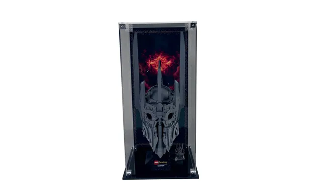 Akrylkasse Til Lego 11373 The Lord Of The Rings Sauron's Helmet - Printet Baggrund