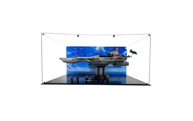 Akrylkasse Til Lego 76354 Marvel S.h.i.e.l.d. Helicarrier - Printet Baggrund