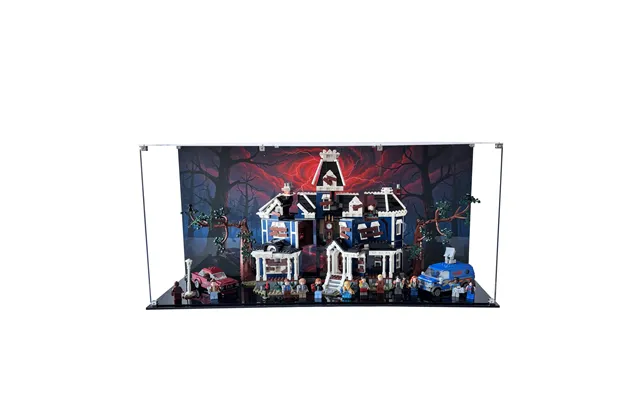 Akrylkasse Til Lego Sæt 11370 Stranger Things The Creel House - Klar Baggrund