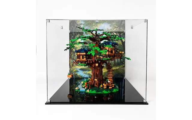 Akrylkasse Til Lego Sæt 21318 Tree House - Printet Baggrund