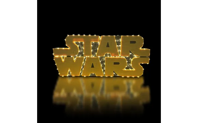 Lyskit Lego Brick-built Star Wars Logo 75407