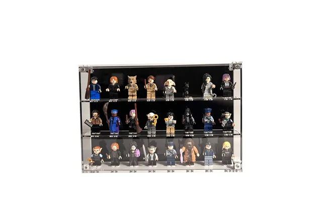 Væghængt Akrylkasse Til Lego Minifigur - Til 8 Minifigurer