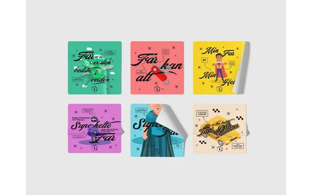 Fars Dag - Superfar Sticker Set