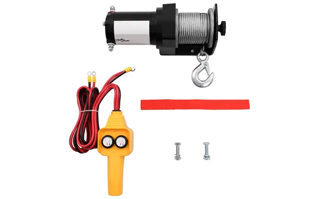 12v Electric Winch 907 Kg Tråd Fjernbetjening