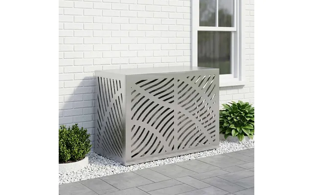 Air Conditioner Cover Sølv 100 X 50 X 70 Cm Galvaniseret Stål