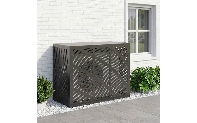 Air Conditioner Cover Sort 110 X 50 X 80 Cm Stål