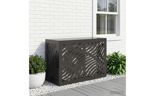 Air Conditioner Cover Sort 90 X 40 X 60 Cm Stål