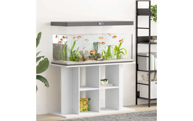 Akvariebord 100x40x60 Cm Konstrueret Træ Hvid