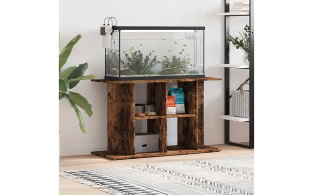 Akvariebord 100x40x60 Cm Konstrueret Træ Røget Egetræsfarve