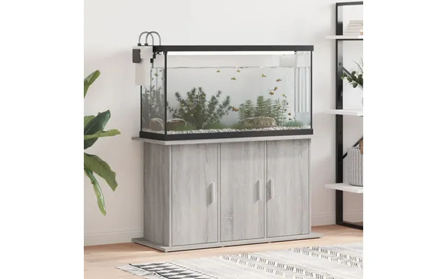 Akvariebord 101x41x58 Cm Konstrueret Træ Grå Sonoma-eg