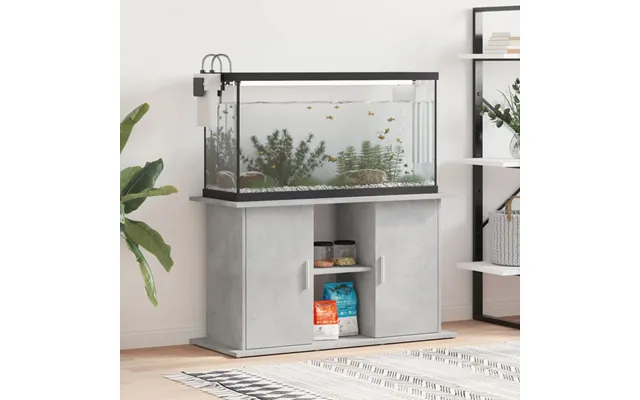 Akvariestativ Betongrå 101x41x58 Cm Konstrueret Træ
