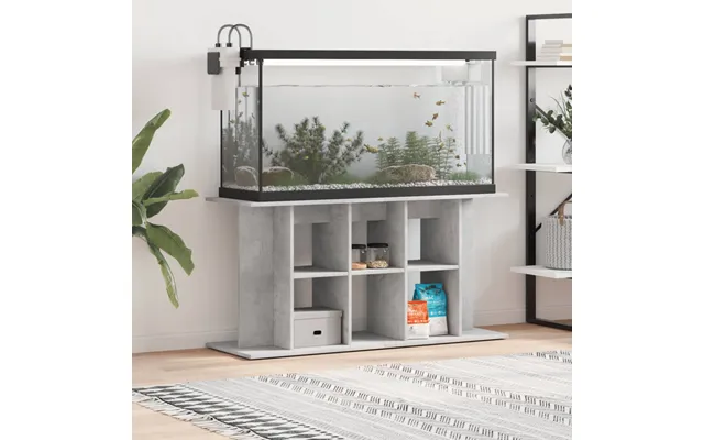 Akvariestativ Betongrå 120x40x60 Cm Konstrueret Træ