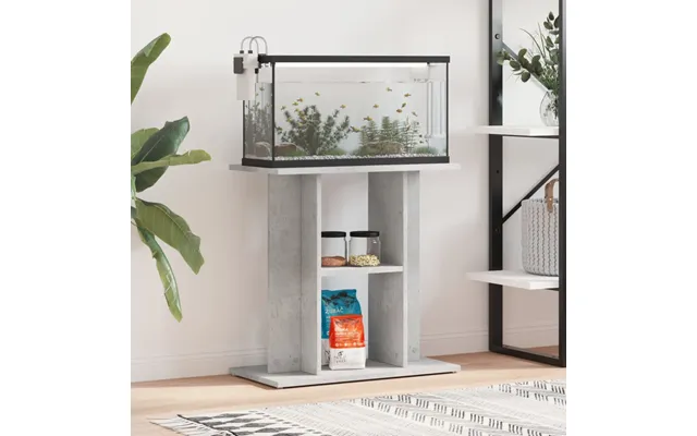 Akvariestativ Betongrå 60x30x60 Cm Konstrueret Træ