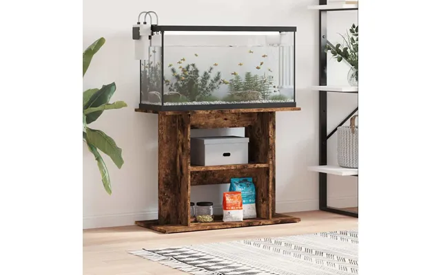 Akvariestativ Røget Eg 80x35x60 Cm Konstrueret Træ