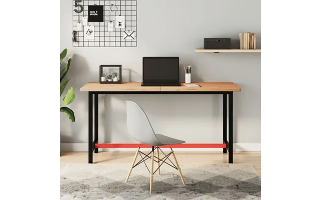 Arbejdsbænk 150x55x81,5 Cm Massivt Bøgetræ Og Metal