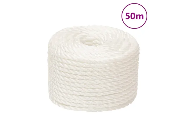 Arbejdsreb 10 Mm 50 M Polypropylen Hvid