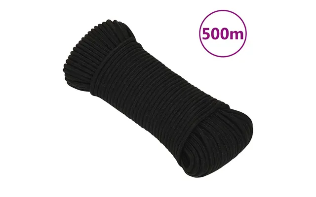 Arbejdsreb 4 Mm 500 M Polyester Sort