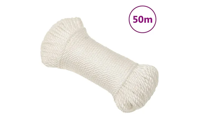 Arbejdsreb 6 Mm 50 M Polypropylen Hvid