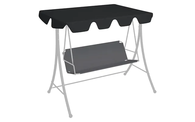Baldakin Til Havegynge 150 130x105 70 Cm Sort