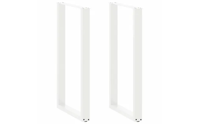Barbordsben U-formet 2 Stk. Hvid 60 X 110-111 Cm Stål