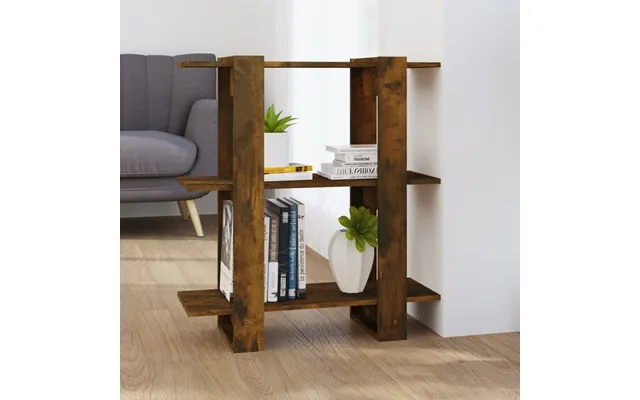 Bogreol Rumdeler 80x30x87 Cm Røget Egetræsfarve