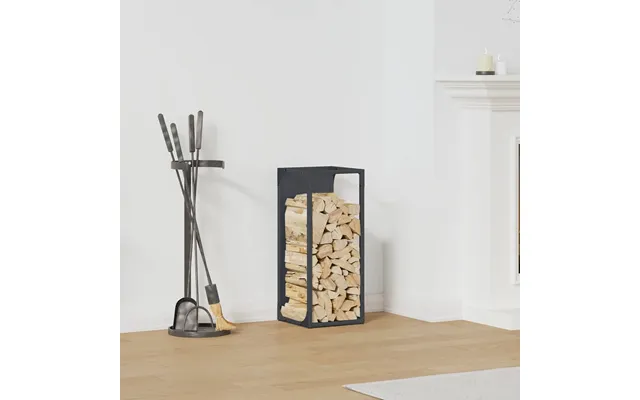 Brændestativ 25x25x60 Cm Koldvalset Stål Antracitgrå