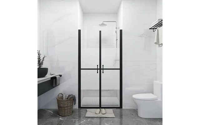 Brusedør 93-96 X190 Cm Sikkerhedsglas Delvist Matteret