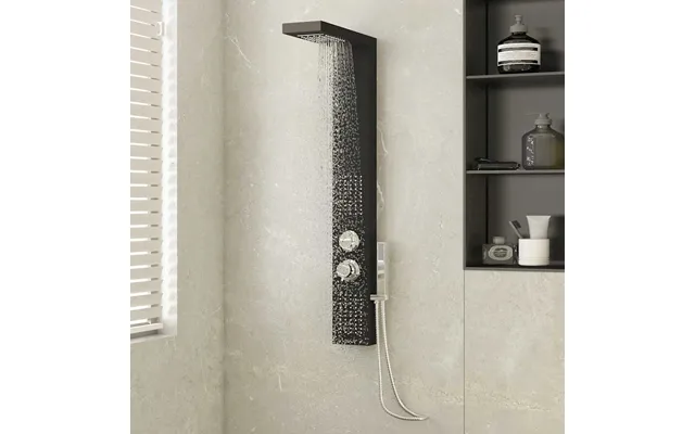 Brusepanel Aluminium Sort