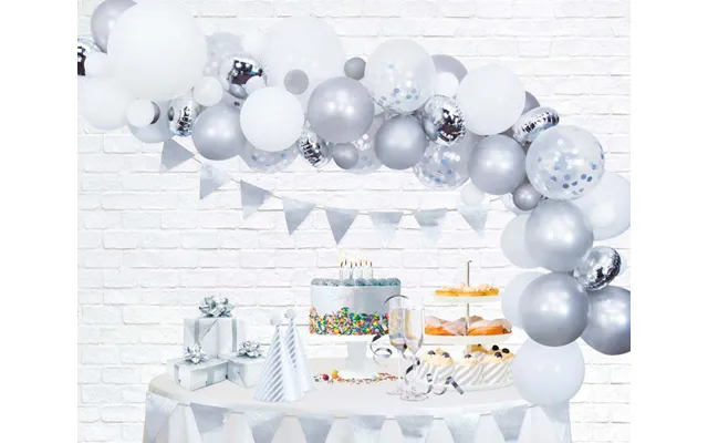 Ballonbue Deco Set - Sølv
