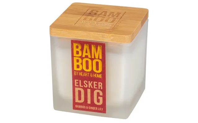 Bamboo Duftlys Elsker Dig