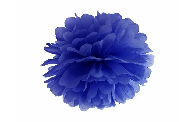Blå Pompom 25 Cm.