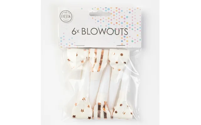 Blowouts 6 Stk. - Hvid Og Rose Gold