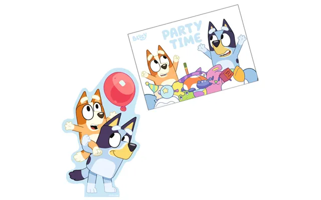 Bluey Indbydelser 8 Stk.