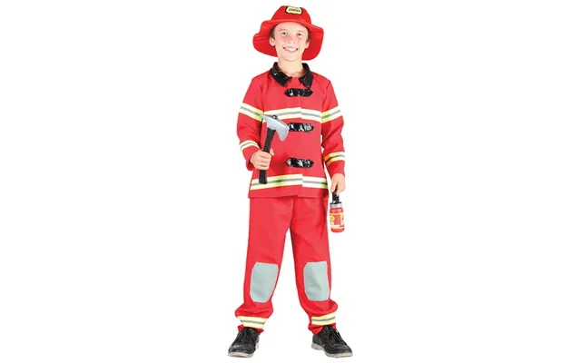 Brandmand Børnekostume-str. 122-134 Cm.