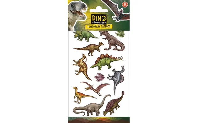 Dinosaur Tatoveringer 12 Stk.