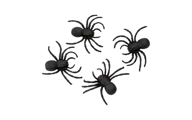 Edderkopper 10 Cm. - 4 Stk.
