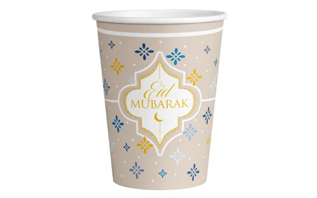 Eid Mubarak Papkrus 8 Stk.