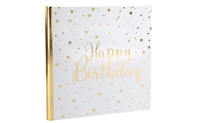 Gæstebog Fødselsdag - Happy Birthday