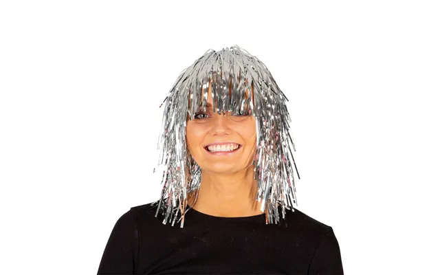 Glitter Paryk Sølv