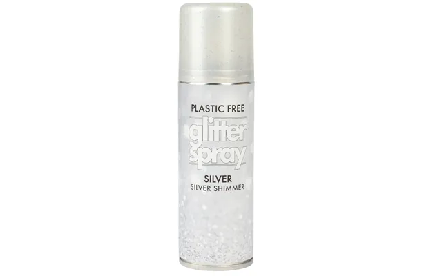 Glitter Spray Til Hår & Krop 100 Ml. - Glitter Sølv