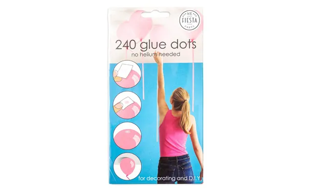 Glue Dots Til Balloner 240 Stk.