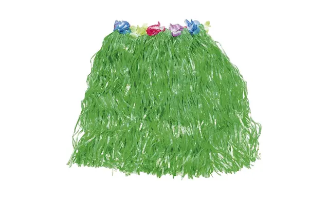 Grønt Hawaii Hula Skørt 60 Cm.