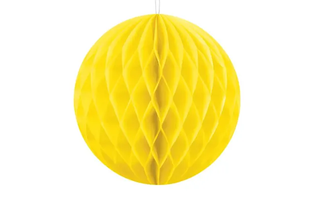 Gul Honeycomb Kugle Ø20 Cm.