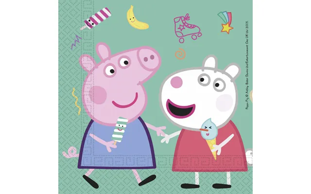 Gurli Gris Servietter 20 Stk. - Messy Play