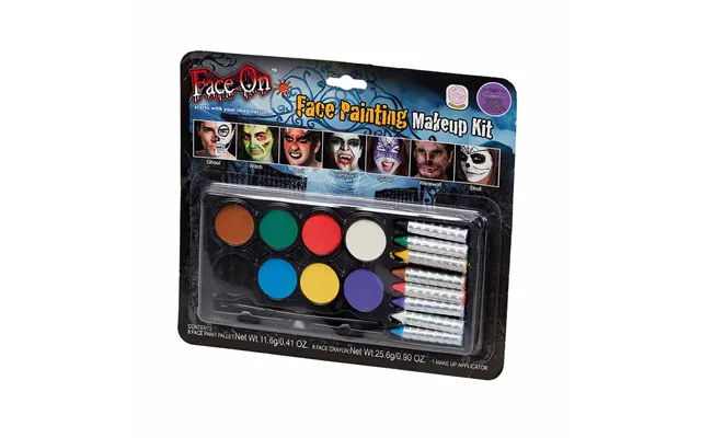 Halloween Ansigtsmaling 17 Dele.