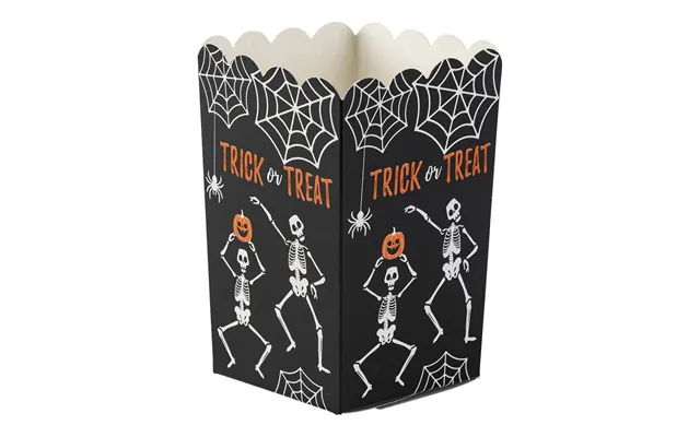 Halloween Popcornbægre 8 Stk. - Skeletter
