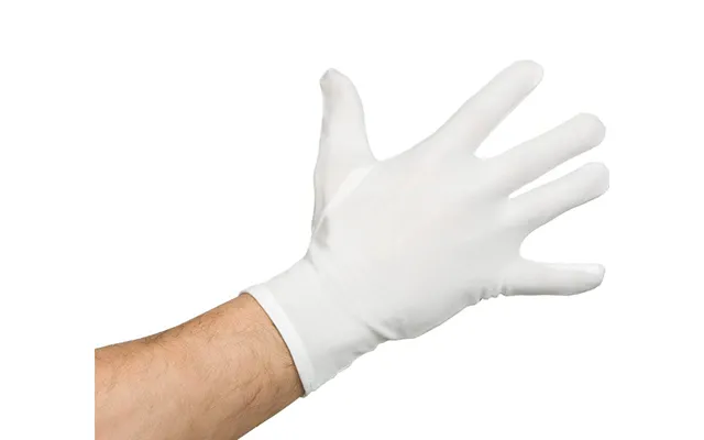 Hvide Stofhandsker - Onesize