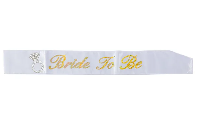 Hvidt Bride To Be Skærf